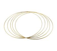 Cpolebev 5 Pack 14 Pouces Grand MéTal Floral Hoop Wreath Macramé ou Anneaux CréOles pour Bricolage Guirlande DéCor, Dream Catcher et Macramé Tenture Murale Artisanat