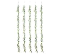 Cpolebev 5 Paquets 30 Pieds Guirlandes D'Eucalyptus Artificielles Fausses Vignes de Faux Plantes Suspendues pour L'Arche de Toile de Fond de Table de Mariage