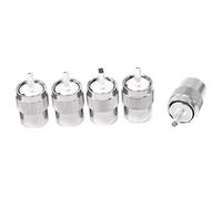 Cpolebev 5 PièCes Connecteur UHF Mâle PL259 Prise à Souder RG58 RG142 LMR195 RG400 Câble Argent