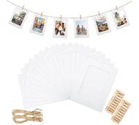 Cpolebev 50 Pièces Cadres Photo en Papier pour Cadres Photo en Papier 4x6 Pouces, Kit Bricolage Affichage Photo Suspendu en Carton pour L'École de Bureau à Domicile