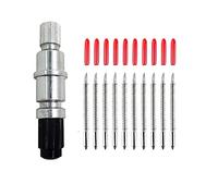 Cpolebev 50 PièCes SéRies Lames de Coupe de Traceur de Coupeur de Vinyle de Lame de 45 DegréS pour CB09 CB09U Graphtec avec la Base de Support de Lame
