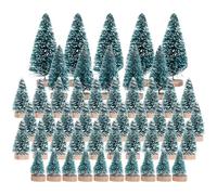 Cpolebev 50 PièCes SéRies Miniature Artificielle Arbre de NoëL Neige Gel Pins de NoëL Bricolage DéCoration de FêTe Artisanat