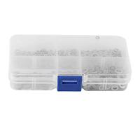 Cpolebev 500 Pcs/Set Kit D'Assortiment de Joints D'Étanchéité pour Rondelle Plate M1.6 M2 M2.5 M3 M5 en Acier Inoxydable