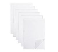 Cpolebev 6 Feuilles de Stabilisateur de Broderie Soluble dans l'eau, Papier d'impression Soluble pour Broderie Imprimée