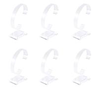 Cpolebev 6 x Plastique Sangle Bracelet a Fermoir Montre Presentoir Support