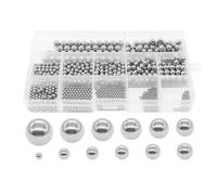 Cpolebev 600 Pcs 1-8mm Kit D'Assortiment de Billes de Roulement de Bicyclette Métrique Billes de Mélange