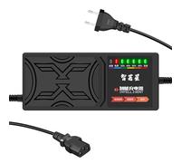 Cpolebev 60V 20AH Chargeur de VéHicule éLectrique 7 Affichage de la LumièRe Affichage de la Puissance Protection Contre Les Fuites de Courant/Impulsion ComplèTe Prise EuropéEnne