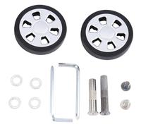 Cpolebev 60x13mm Ensemble de 2 Roues de Rechange de Valise à Bagages, Valise à Bagages Roulette Pivotante en PU Roulements de Roue Kit de Réparation Facile à Utiliser