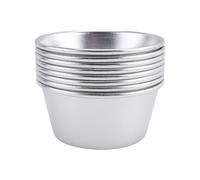 Cpolebev 8 PièCes Moules Individuels Moules à Pudding Tasses Mini Casseroles Fondues au Chocolat Moule à Pudding AntiadhéSif pour Cupcakes et