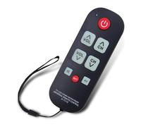 Cpolebev A-TV10 Télécommande TV pour Seniors Contrôleur Universel Télécommande Simple Etanche avec Lumière LED pour Les Modèles de Téléviseurs