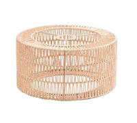 Cpolebev Abat-Jour en Corde de Papier pour Plafonnier, Style Bohème, Protection D'Ampoule pour Restaurant, Café, Salon, 22 X 11 cm