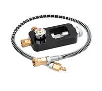 Cpolebev Adaptateur de Bouteille D'Oxygène Accessoire de Plongée en Plein Air Noir avec Tuyau de Mètre de Pression