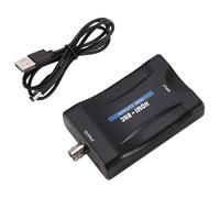 Cpolebev Adaptateur de Convertisseur Audio VidéO vers BNC Compatible PAL/NTSC avec Cordon d'alimentation USB