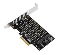Cpolebev Adaptateur M.2 NVMe NGFF SSD vers PCIE SATA Adaptateur SATA M.2 SSD PCIE Clé M Clé B Clé B+M