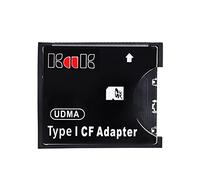 Cpolebev Adaptateur Noir Prenant en Charge la Carte SD SDHC SDXC MMC vers Le Convertisseur de Lecteur de Carte Compact Flash Standard de Type I