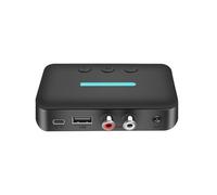 Cpolebev Adaptateur Récepteur Audio USB Bluetooth 5.3 Musique Stéréo sans 3,5 mm AUX R/L Prise en Charge de la Lecture de Disque U pour Haut-Parleur de Bureau