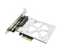 Cpolebev Adaptateur U.2 vers PCIE PCI Express 3.0 X4/X8/X16 vers SFF-8639 Adaptateur U.2 pour 750 2,5 Pouces NVMe PCIE U2 SSD SATA SSD