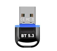 Cpolebev Adaptateur USB Bluetooth pour PC Dongle USB Bluetooth 5.3 Connecteur Bluetooth sans RéCepteur Clé USB pour Ordinateur