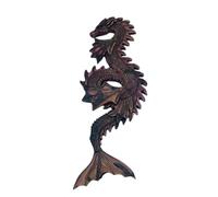 Cpolebev Art Mural de Sculpture en Résine d'animal de Dragon d'eau Fait à la Main pour la Décoration Intérieure 1 Pièce