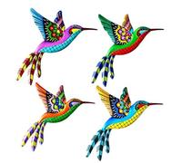 Cpolebev Art Mural Extérieur en Métal - Décoration Murale en Forme D'Oiseau en Métal - Décoration de Clôture Extérieure - Décorations pour Clôture de Jardin et -Cour