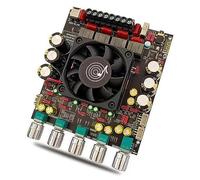 Cpolebev AS21P Bluetooth 5.1 Module Amplificateur de Puissance Numérique de 2,1 Canaux TPA3255 DC de 18 à 50V pour Haut-Parleur de Caisson de Basses Intégré et Réutilisable