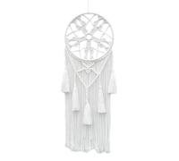 Cpolebev Attrape-Rêves en Macramé pour Chambre à Coucher, Attrape-Rêves Adulte, Décoration Murale, Grande Tenture Murale Bohème avec Feuilles Tissées, Décoration