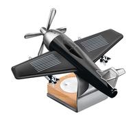 Cpolebev Avion Rotatif à Énergie Solaire, Décoration d'avion de Bureau, Décoration Intérieure de Voiture, Cadeau d'anniversaire pour Enfants, Facile à Installer, Facile à Utiliser, A