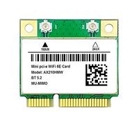 Cpolebev AX210HMW Carte WiFi WiFi 6E Mini PCI-E AX210 802.11Ax/AC 2.4G/5G/6G BT5.2 Adaptateur sans pour Ordinateur Portable
