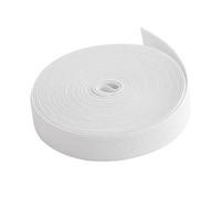 Cpolebev Bande Élastique de Couture Blanche 40M 3/4 Pouces Bobine Élastique en Tricot Matériau de Sangle à Haute Élasticité Très Extensible pour L'Artisanat de Couture