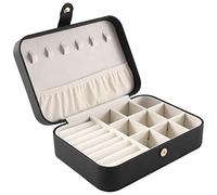 Cpolebev BoîTe à de Voyage en Cuir PU Organisateur de pour Femmes Filles Portable Mini éTui de Voyage Support de Stockage D'Affichage D