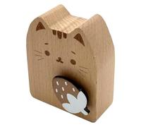 Cpolebev Boîte à Musique à Remonter en Bois Chat Rotatif pour Cadeaux d'anniversaire B 1 PCS
