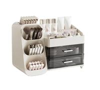 Cpolebev Boîte de Rangement de Maquillage de Style Tiroir, Organisateur de Dortoir, Cosmétiques en Plastique, Soins de la Peau, Coiffeuse, Bureau, Conteneur Divers