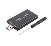 Cpolebev BoîTier SSD MSATA vers USB USB 3.0 vers MSATA BoîTier USB3.0 vers MSATA Adaptateur de Disque Dur M2 SSD BoîTier de Disque Dur Externe BoîTier de Disque Dur