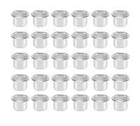 Cpolebev Bougies pour Bougies Coniques, Bougeoirs, Bougies Chauffe-Plat, Bougies de Table à InséRer, Bougeoirs 30Pcs Argent
