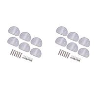 Cpolebev Boutons Accordeurs Guitare Capuchons Blanc Universels 4 mm | Compatible avec la plupart des guitares, capuchons blancs en plastique avec vis; 24 mm de largeur, trou 4 mm, kit 12 pièces