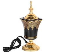 Cpolebev Brûleur D'Encens Électrique Vintage Arabe Encensoir Bureau Yoga Spa Ornement Prise UE