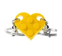 Cpolebev C-Brick Correspondant Couple Coeur Porte-Clés Couple Amour Porte-Clés pour Petite Amie Saint Valentin Amis Cadeaux