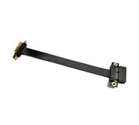 Cpolebev Câble Adaptateur PCIE X1 Pleine Vitesse 3.0 Câble D'Extension de Carte Graphique 90° Rallonge Blindée PCI-Express pour GPU 20 cm Installation Facile Facile à Utiliser