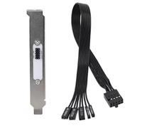 Cpolebev Câble D'Extension de Bouton de Redémarrage pour Boîtier PC, Interrupteur d'alimentation Externe pour Carte Mère, LED HDD pour Baffle PCI.
