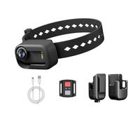 Cpolebev Caméra pour Collier d'animal de Compagnie 4K 30Hz, Mini Caméra d'action pour Enregistrement Vidéo, Caméra pour