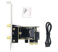 Cpolebev Carte Adaptateur de Carte RéSeau NGFF M.2 vers PCIE la Carte Adaptateur PCIE Prend en Charge la Carte RéSeau sans NGFF M.2
