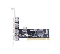 Cpolebev Carte Adaptateur D'Extension PCI 5 Ports PCI vers USB 2.0 Carte PCI 480 Mbps sans Pilote pour Ordinateur de Bureau