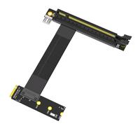 Cpolebev Carte Adaptateur M.2 NGFF Key M vers PCI-E 16 X pour Carte Graphique, Câble D'Extension Nvme vers PCI-Express 16 X (Direction Droite)