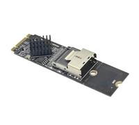 Cpolebev Carte D'Extension M.2 NVME vers SFF-8087 SATA3.0 Carte Adaptateur de Disque Dur Mini-SAS/SATA 36 Broches Accessoires de Pièces de Rechange