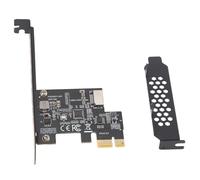 Cpolebev Carte D'Extension PCI-E 1X vers USB 3.2 GEN1 5 Gbps Type-E A-Key, Interface Type-C du Panneau pour Ordinateur de Bureau (ASM1042A)