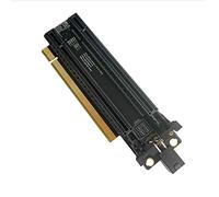 Cpolebev Carte D'Extension PCI-E 4.0 X16 1 à 2 Gen4 Split Card PCIe-Bifurcation X16 à X8X8 avec Emplacements EspacéS de 20 Mm CPU4P (4 Broches)