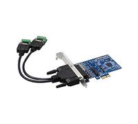 Cpolebev Carte D'Extension PCI-E vers RS485/422 Convertisseur de Carte Série de Qualité Industrielle Protecteur de Carte D'Extension avec Protection de Suppression de Tension, 2 Ports