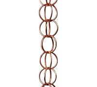 Cpolebev ChaîNe de Pluie en Feuille d'acier, Cadeau de Jardin pour Maman, GouttièRes, Attrape-Pluie pour Tuyau de avec Adaptateur, Tasses à Fleurs éPaisses C