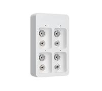 Cpolebev Chargeur de Batterie 4 Emplacements 9V avec Indicateurs LED Câble USB pour Batteries Rechargeables 9V Ni-/Ni-CD/Li-ION