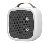 Cpolebev Chauffage Portable Chauffage Domestique Dortoir Silencieux et Économe en Énergie Mini Bureau Ventilateur à Chaleur Blanc Prise UE Installation Facile